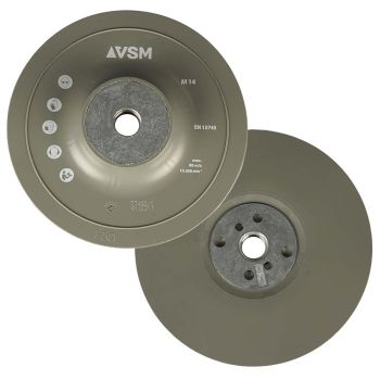 Fiberstützteller Ø115 M14 glatt grau