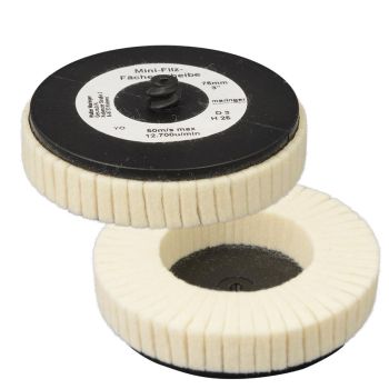 Mini- Filz-Fächerscheibe Typ RC 75mm - weich
