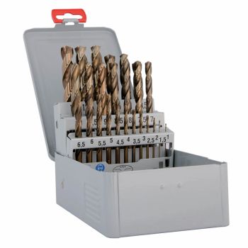 HSS-Co Spiralbohrer im Satz 6151B DIN338Typ NF 5xD / 1,0-13,0 / 0,5 steigend