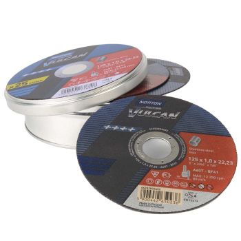 Trennscheibe A/O A60T Ø 125x1,0mm geradefür Stahl / INOX BF41 in der Metalldose zu 25 Stk.