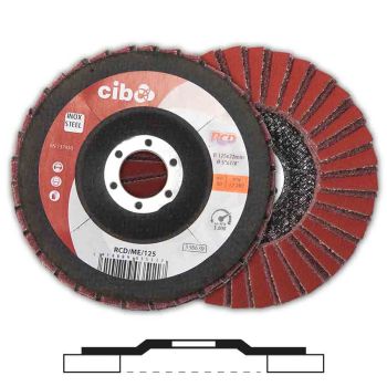 RCD Kombi Fächerschleifscheibe Ø 115 coarsemax.5.000 RPM