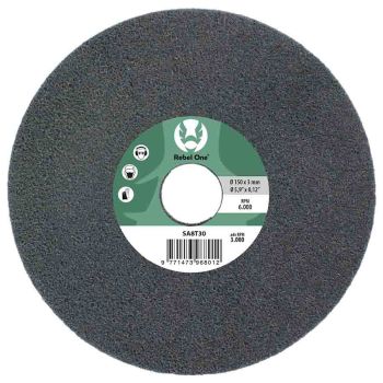 Rebel One Ø 150x6x25,4mm  SiC Härte 5verpresste Kompaktscheibe 3.000 - 6.000 RPM