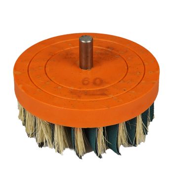 Topfbürste Ø 130 Schaft 12mm Ceramic-A/O K60Einfachbelegung des Schleifmittels