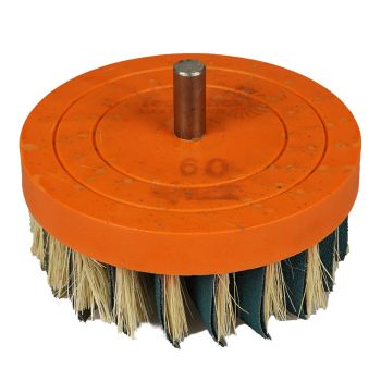 Topfbürste Ø 130 Schaft 12mm Zirkon K40Doppelbelegung des Schleifmittels Bild 1