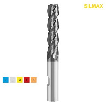HSS PM Schlichtfräser Typ HS Ø 10 mm 30°Z4 / HB-Schaft Ø 10mm / GL=95mm / SL=45mm