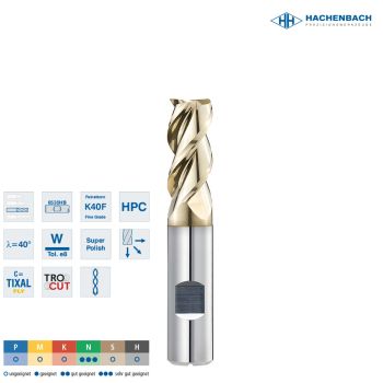 VHM Schaftfräser AluStar IK Ø 83 Zähne / CF0,10 / 8x19x63x8h6, D3/L3=7,7/27