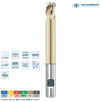 VHM Schaftfräser AluMaxx Ø 12 LongNeck3 Zähne / CF0,50 / 12x16x110x12h5, D3/L3=11,5/60