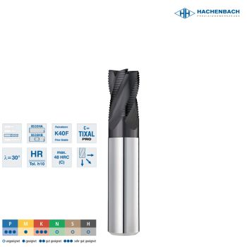VHM Schruppfräser Ø 104 Zähne / CF0,20 / 10x22x72x10h5, D3/L3=9,7/32 / 6