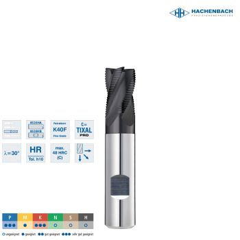 VHM Schruppfräser Ø 104 Zähne / CF0,20 / 10x22x72x10h5, D3/L3=9,7/32 / 6