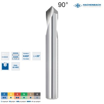 VHM NC-Anbohrer 90° Ø 102 Zähne / 90° 10x25x89x10h6 / 6535HA