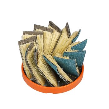 COSTA LOCK Topfbürste Ø 80mm Ceramic-A/O K60Einfachbelegung Belegungswinkel 30° (orange)