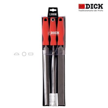 Werkstattfeilen Satz zu 3 Stk. Hieb 1Hieblänge 250mm in Satztasche