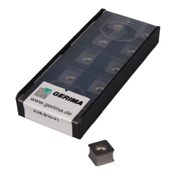 Fasen-Wendeschneidplatte - KX8.B10-V1für NE-Metalle (weiche Materialien wie