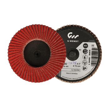 ROLOC Fächerschleifscheiben Ø75mm Keramik K80