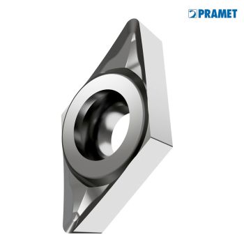Pramet Wendeplatten DCGT 11T304F-AL HF7geschliffen, für Aluminiumbearbeitung