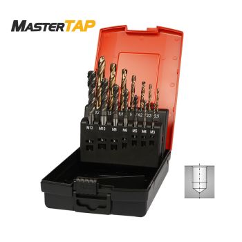 Master Tap Gewindebohrer Set Sackloch M3-M12inkl.Kernlochbohrer 6151B