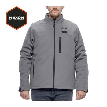 12 V Akku-Heiz-Jacke Herren grau - SM12HJ6 - ohne Akku u. Ladegerät
