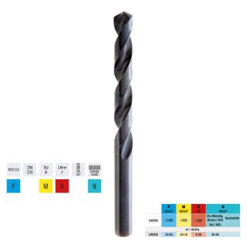 Spiralbohrer HSS-CoDIN 338/N     1,00mm PREMUS