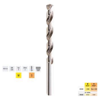 Spiralbohrer HSS-Co INOXDIN 338/Ti    1,00mm PREMUS