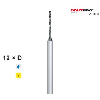 MIKRON CrazyDrill SST-Inox Type IN - 12 x d0,30mm
