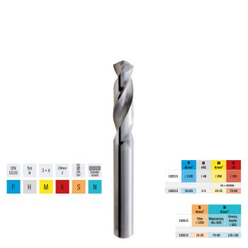Spiralbohrer VHM UNIDIN6539/N     1,00mm PREMUS