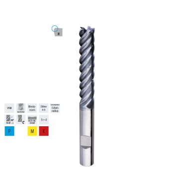 Trochoidalfräser VHM-TiAlN, ungl. m.ERWerksn.UNI-HPSM 4-5xd  6,00 GP