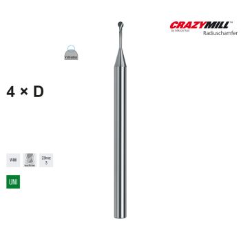 MIKRON CrazyMill Radiuschamfer1,00mm