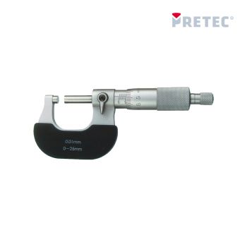 Präzisions-Bügelmessschraube0-25 mm, 0,01 mm     PRETEC