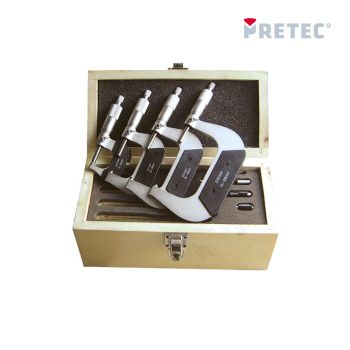 Bügelmesschrauben-Set 4-tlg.0-100 mm, 0,01 mm    PRETEC