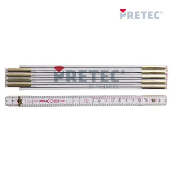 Gliedermaßstab, Buche2 Meter, Duplex-Tlg. PRETEC