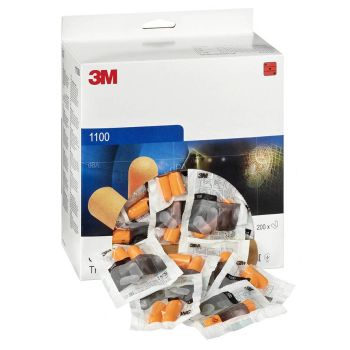 Gehörschutzstöpsel 3M1100 (in Spenderbox) - VE = 200 Stück