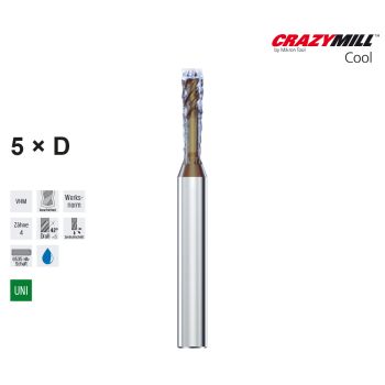 MIKRON CrazyMill Cool Square 5 x d1,00mm  - Z4 - Type C