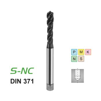 Tap S-NC Maschinengewindebohrer M 10HSS-E-PM / C / TiCN / DIN 371 / 6H /RSP45 /MultiVA
