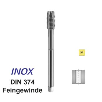 Tap Inox Maschinengewindebohrer M 12x1,25HSS-E / B / DIN 374 / 6H / Typ VA