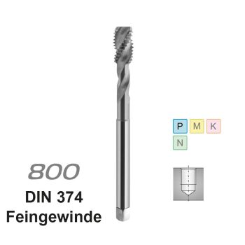 Tap 800 Maschinengewindebohrer M 12x1,5HSS-E / C / DIN 374 / 6H / RSP40 / Typ Stahl