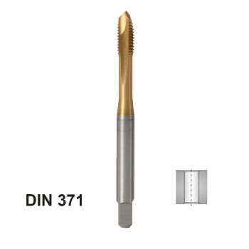ILIX Multi HD Maschinen-Gewindebohrer M 6HSS-Co-PM / B / TiN / DIN371 / 6H / ISO PK