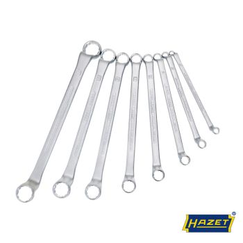 Doppelringschlüssel-Satz, tiefgekröpftSW 6-22mm, 8 teilig