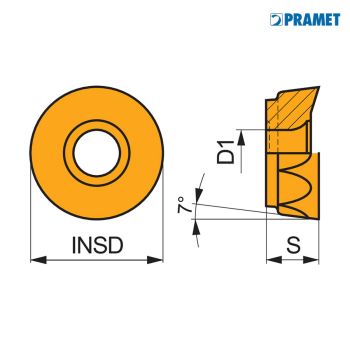 Pramet Wendeplatten RCMT 1204MOEN-R M8310 Bild 1