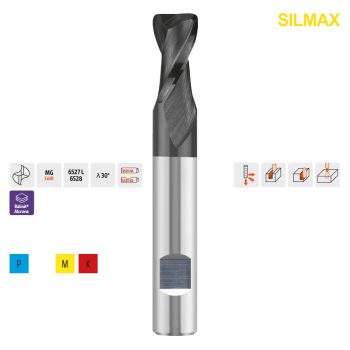 VHM Schaftfräser UNI Typ 806SW, Ø 10,0mm CR0,5Z2 / HB-Schaft Ø10mm / L=72mm / l=19mm