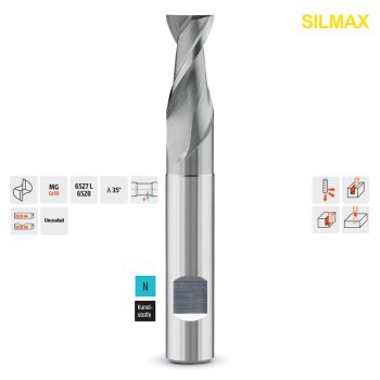 VHM Schaftfräser ALU Typ 810W, Ø 10,0mmZ2 / HB-Schaft Ø10mm / L=72mm / l=19mm