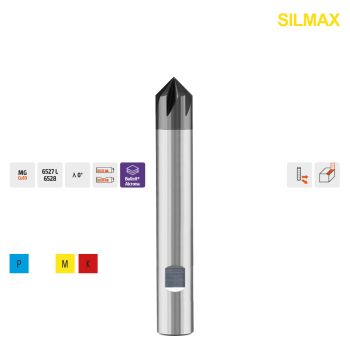 VHM Fasenfräser 90°, UNI Typ 842S, Ø 10mmZ6 / HB-Schaft Ø10mm / L=72mm