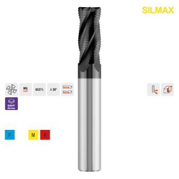 VHM Schruppfräser UNI Typ 871S, Ø 10,0mmZ4 / HA-Schaft Ø10mm / L=72mm / l=22mm