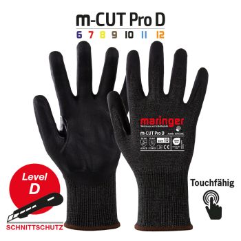 Schnittschutzhandschuh m-CUT Pro D Gr. 10Nitril - touchfähig